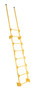 Vestil Steel Walk Through Dock Ladder - 8 Step 300 lb - Yellow