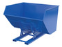Vestil Steel Heavy Duty No Bump and Dump Hopper - 5 Cubic Yard 6000 lb - Blue