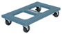 Vestil Polyethylene Flush Top Dolly - 18 In. x 30 In. 1000 lb - Blue