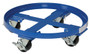 Vestil Steel Heavy Duty Mobile Drum Dolly - 24-1/2 In. x 24-1/2 In. x 7-1/8 In. 2000 lb - Blue