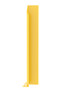 Vestil Steel Overhead Door Track Protector - 48-1/16 In. Left - Yellow
