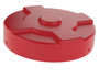 Vestil Low Density Polyethylene Drum Cover Closed - 55 Gallon - Red