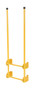 Vestil Steel Walk Through Dock Ladder - 2 Step 300 lb - Yellow