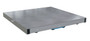 Vestil Aluminum Pallet Dolly with Solid Top Tilt - 42 In. x 42 In. 6000 lb - Silver
