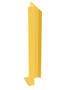 Vestil Steel Overhead Door Track Protector - 48-1/16 In. Right - Yellow
