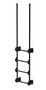 Vestil Steel Walk Through Dock Ladder - 4 Step 300 lb - Black