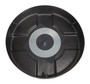 Vestil Low-Density Polyethylene Drum Recycling Lid with Flaps - 30 Gallon - Black