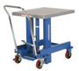 Vestil Steel Ergonomic Manual Die Table - 24 In. x 30 In. Chrome Platform 1,100 lb - Blue