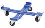 Vestil Steel Mobile Drum Dolly-Adjustable with Hard Rubber Wheels - 25-7/8 In. x 25-7/8 In. 5-5/16 In. 1000 lb - Blue