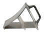 Vestil Aluminum Wheel Chock with Hand Grip - 13-1/16 In. x 7 In. x 8 In. - Silver