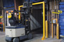 Vestil Steel Economical Overhead Door Warning Barrier - 8 Ft. x 8 Ft. - Yellow