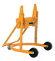 Vestil Steel Manual Drum Carrier/Rotator For Steel Drums - 55 Gallon 800 lb - Yellow
