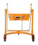 Vestil Steel Manual Drum Carrier/Rotator For Steel Drums - 55 Gallon 800 lb - Yellow