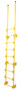 Vestil Steel Walk Through Dock Ladder - 9 Step 300 lb - Yellow