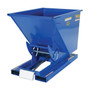 Vestil Steel Medium Duty Self Dumping Hopper - 1/2 Cubic Yard 4000 lb - Blue