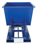 Vestil Steel Medium Duty Self Dumping Hopper - 1/2 Cubic Yard 4000 lb - Blue