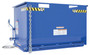 Vestil Steel Drop Bottom Hopper - 1 Cubic Yard 3,000 lb - Blue