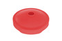 Vestil Low-Density Polyethylene - 55 Gallon Closed/Open Drum Recycling Flap - Red