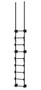Vestil Steel Walk Through Dock Ladder - 9 Step 300 lb - Black