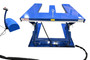 Vestil Steel Low Profile Electric Lift Table E Type - 56 In. x 52-3/4 In. x 3-1/2 In. 2000 lb - Blue
