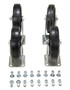Vestil Mold On Rubber Caster Kit - 8 In. x 2 In. 2400 lb - Black