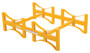 Vestil Steel Stackable Drum Rack - 2 Drum 55 Gallon 29-7/8 In. x 45-1/2 In. x 12-3/4 In. 1600 lb - Yellow