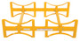 Vestil Steel Stackable Drum Rack - 2 Drum 55 Gallon 29-7/8 In. x 45-1/2 In. x 12-3/4 In. 1600 lb - Yellow