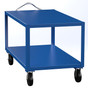 Vestil Steel - 34 In. x 60 In. Platform Heavy Duty Ergo Handle Cart with GFN Casters 4000 lb - Blue
