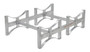 Vestil Galvanized Steel Stackable Drum Rack - 2 Drum 55 Gallon 1600 lb - Gray