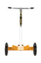 Vestil Steel Deluxe Tilt Back Drum Truck with Mold On Rubber Wheels - 1000 lb Gray / - Yellow