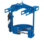 Vestil Steel Hoist Mounted Drum Carrier/Rotator with Four Way Pocket - 55 Gallon 800 lb - Blue