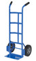 Vestil Steel Dual Handle Hand Truck with Hard Rubber Wheels - 17-1/2 In. x 21 In. x 44-1/2 In. 500 lb - Silver