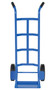 Vestil Steel Dual Handle Hand Truck with Hard Rubber Wheels - 17-1/2 In. x 21 In. x 44-1/2 In. 500 lb - Silver