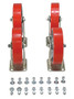 Vestil Poly On Steel Caster Kit - 8 In. x 2 In. 3084 lb - Red