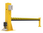 Vestil Steel Dock Barricade Electric/Hydraulic - 10 Ft. - Yellow