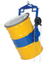 Vestil Steel Hoist Mounted Drum Carrier/Rotator - 55 Gallon 1500 lb - Blue