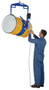 Vestil Steel Hoist Mounted Drum Carrier/Rotator - 55 Gallon 1500 lb - Blue
