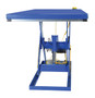 Vestil Steel Electric Hydraulic Lift Table - 55 In. Height 2000 lb - Blue