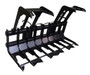 Vestil Steel Skid Steer Grab Bucket - 86 In. Overall Width - Black