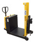 Vestil Steel Manual Drive Powered Lift Counter Balanced Drum Stacker - 12V 52 In. x 26 In. x 58 In. 700 lb - Yellow