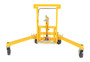 Vestil Steel Economical Foot Pump Drum Transporter - 55 Gallon 1500 lb - Yellow