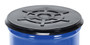 Vestil Polyethylene Drum Cover Closed Head - 55 Gallon - Black