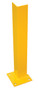 Vestil Steel Overhead Door Track Protector - 6 In. x 6 In. x 24-1/4 In. - Yellow