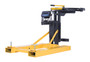 Vestil Steel Fork Mounted Poly/Steel - 55 Gallon Drum Gripper 65-1/8 In. x 31 In. x 32-1/2 In. With LED Scale 700 lb - Yellow/Black