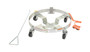 Vestil Steel Mobile Tilting Drum Dolly with Handle - 30-7/8 In. x 30-7/8 In. x 6-1/4 In. 1000 lb - Silver