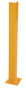 Vestil Steel Overhead Door Track Protector - 6 In. x 6 In. x 36-1/4 In. - Yellow