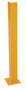 Vestil Steel Overhead Door Track Protector - 6 In. x 6 In. x 36-1/4 In. - Yellow