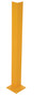 Vestil Steel Overhead Door Track Protector - 6 In. x 6 In. x 36-1/4 In. - Yellow