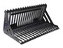 Vestil Steel Low Profile Skid Steer Rock Grader - 66 In. - Black