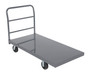 Vestil Steel Smooth Deck Platform Truck - 27 In. x 54 In. 2000 lb - Silver/Black